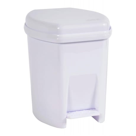 Poubelle salle de bain 6l blanc