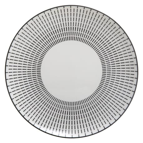 Assiette plate lunis coloris coloris noir 27 cm