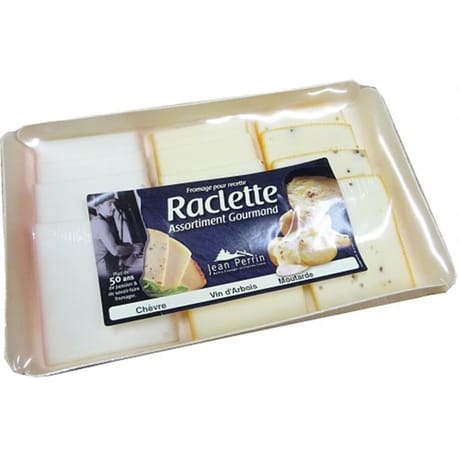 Raclette 360g 3 saveurs chèvre vin d'arbois