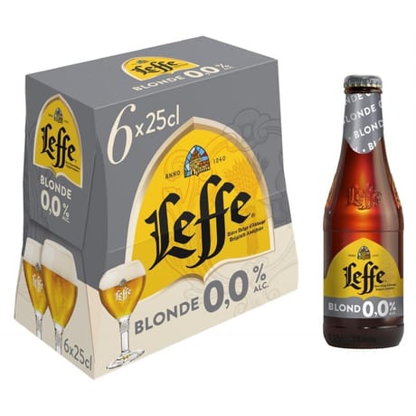 Leffe blonde 6x25cl 0.0%vol