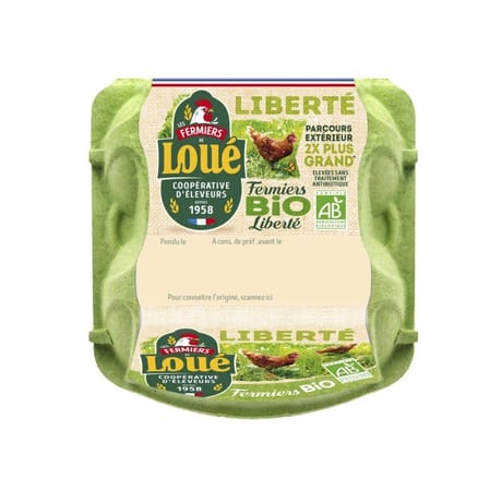 Loue 4 oeufs bio fermiers gros