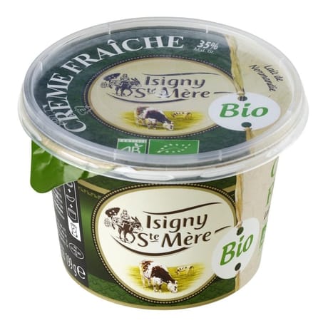 Isigny Ste Mère Crème fraîche bio 35% mg pot plastique 20cl