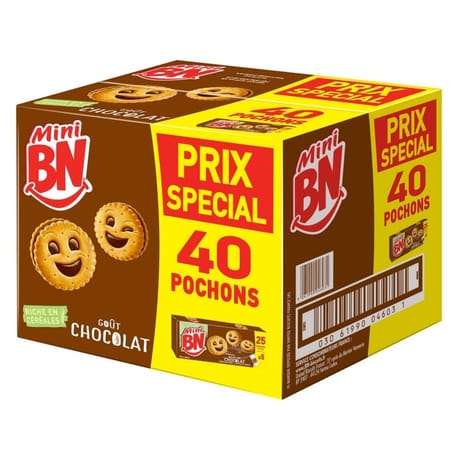 BN carton mini bn chocolat 8x175g prix spécial