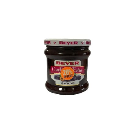 Beyer confiture extra quetsches 370g+20% offert