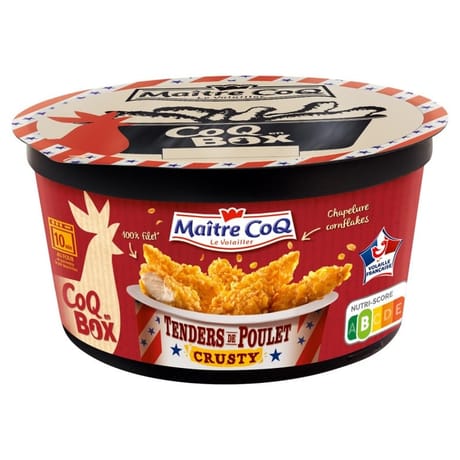 Maître Coq tenders de filet de poulet crousty box 380g