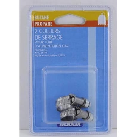 Addax 2 colliers de serrage butane/propane