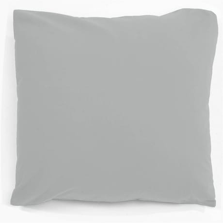 Taie d'oreiller 50x70 "uni 57 fils gris perle"