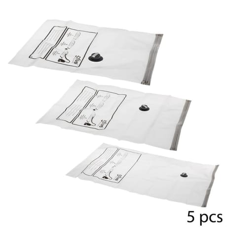 Lot de 5 housses de rangement sous vide