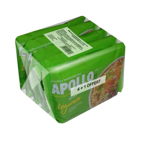 Apollo nouille légumes 425g 4+1