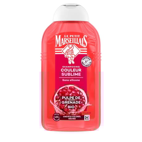 Le petit marseillais shampoing sublime couleur infusion coquelicot & grenade 250ml