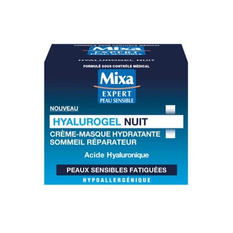 Mixa expert peaux sensible creme hyalurogel pot 50 ml nuit