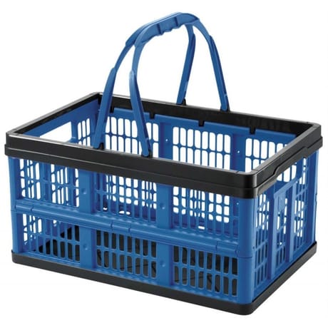 Casier voila pliable 16l noir/bleu