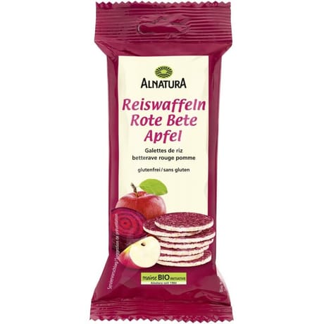 Alnatura galettes riz pomme betterave rouge bio  23g