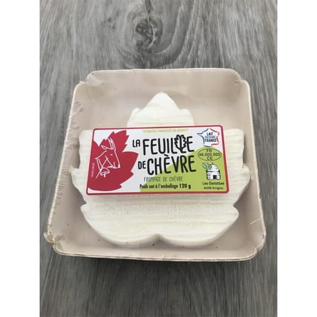 Feuille de chèvre d'alvignac barquette 120g