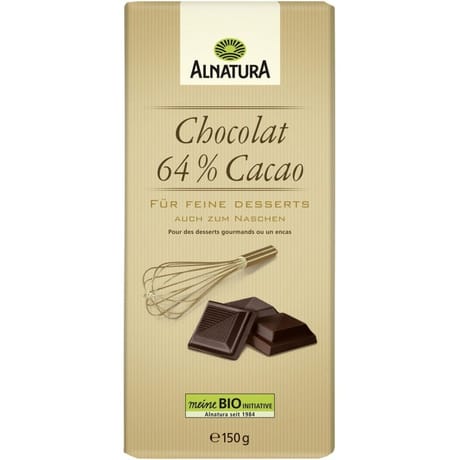Alnatura chocolat cacao 64% bio 150g