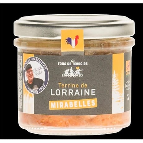 Clair de Lorraine terrine de campagne aux mirabelles 100g