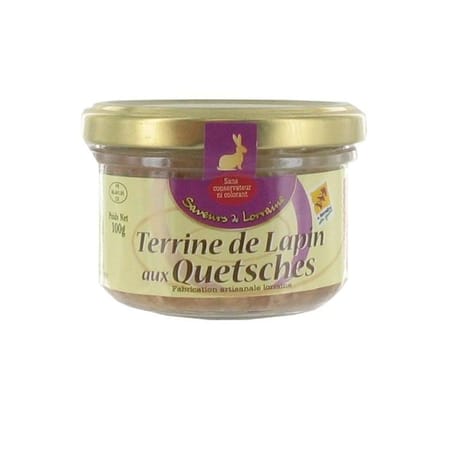Clair de Lorraine terrine de lapin quetsches de Lorraine 100g