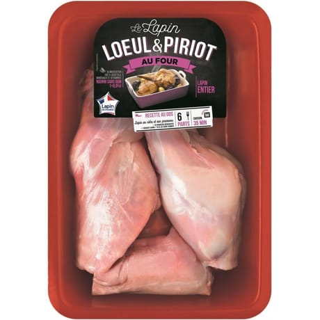 Loeul et piriot lapin entier