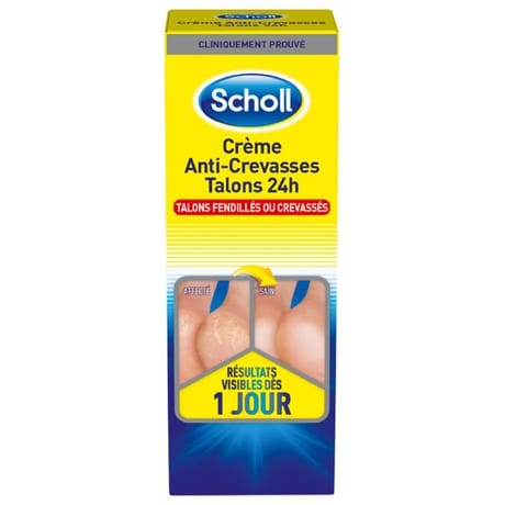 Scholl crème anti crevasse talons 24h 60ml