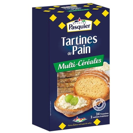 Pasquier tartines de pain multi céréales 240g