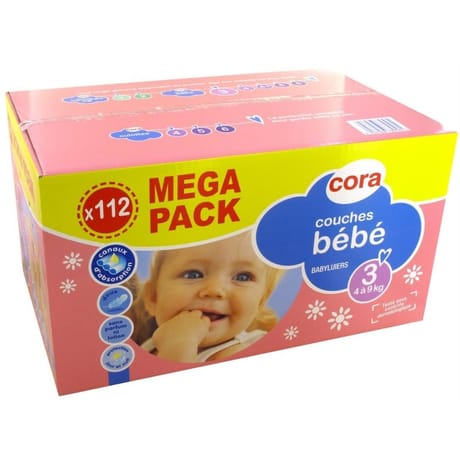 Cora baby couches bébé taille 3 (4 à 9kg) x112