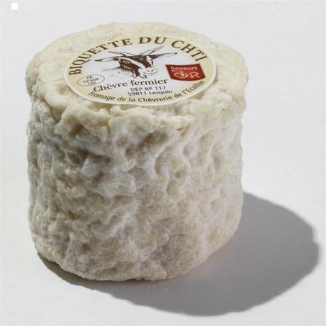 Biquette du ch'ti fermier saveurs en or 120g fab nord (59) lait cru de chèvre