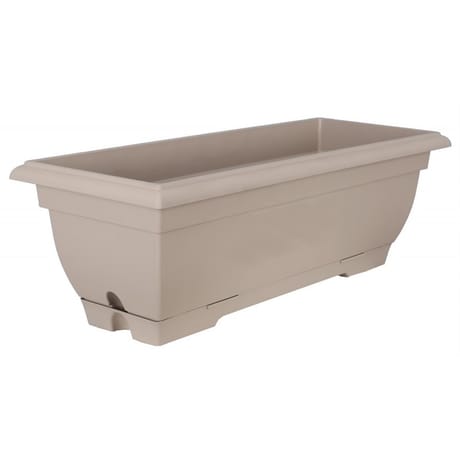 Jardinière tradition 50 cm clipsée couleur taupe