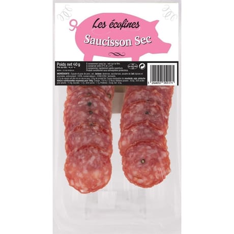 Ecofines saucisson sec 60g