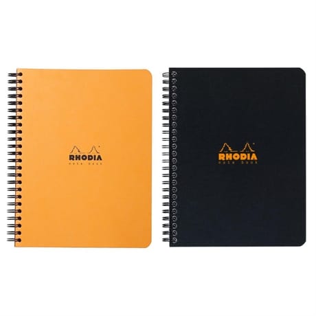 Rhodia cahier reliure intégrale note book 16x21 160 pages 5x5 80g