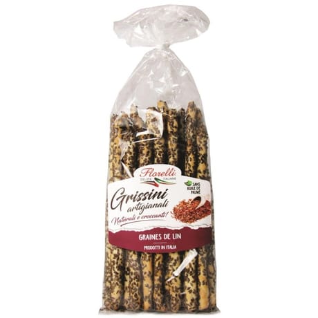 Florelli grissini artigianali graines de lin 250g