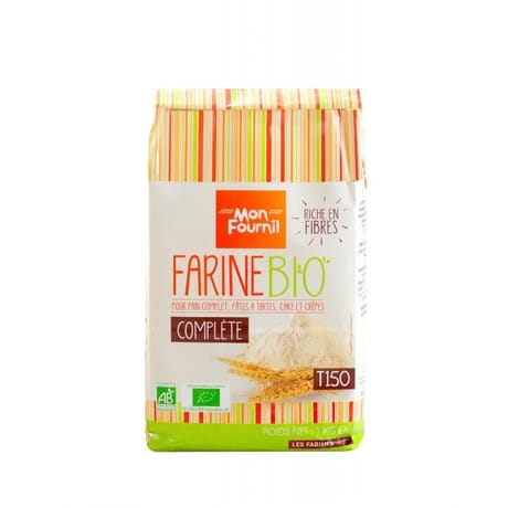 Mon Fournil farine complète de blé T150 bio 1kg