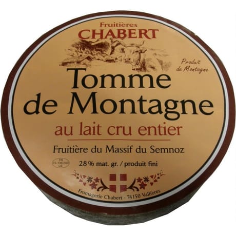 Tomme de montagne fruitière massif du semnoz au lait cru