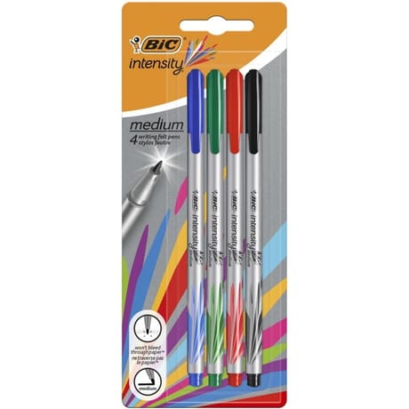Bic stylo feutre medium ast x4