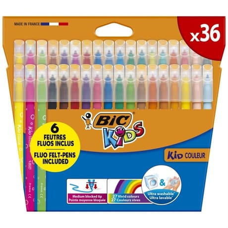 Feutres de coloriage Bic kids couleur x36