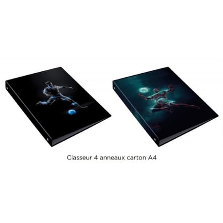 Clementina frog classeur carton decor foot dos 40mm a4