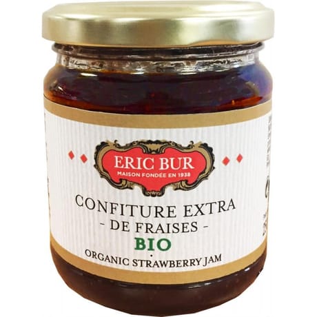 Eric Bur confiture extra de fraises bio 250g