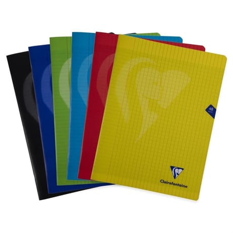 Clairefontaine  cahier couleurs assorties  24X32 seyes 48 pages 90g