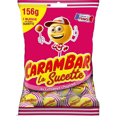 Carambar sucette caramel 156g