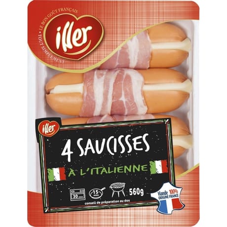 Cervalas Alsacien recette italienne x4 560g Iller