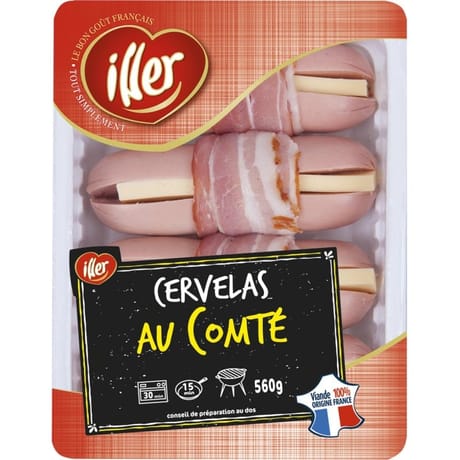 Cervelas Alsacien au comte x4 560g Iller