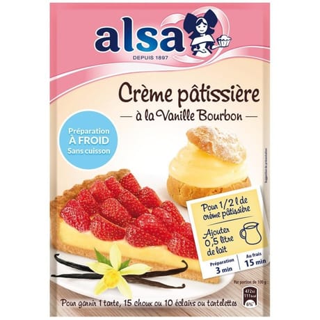 Alsa préparation crème pâtissière à froid 125g