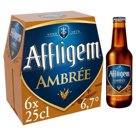 Affligem ambrée bière 6x25cl 6.7%vol
