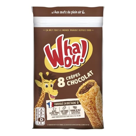 Waouh crêpes chocolat x8 256g