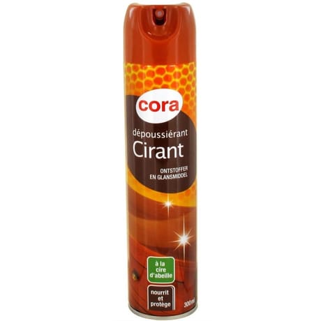 Cora dépoussiérant cirant meubles aérosol 300ml