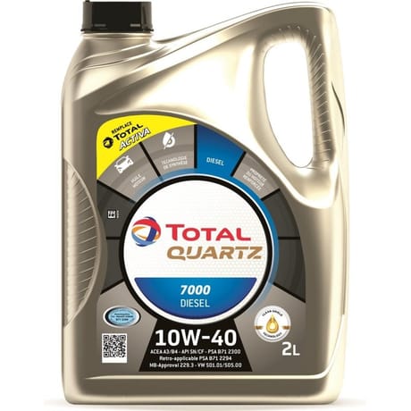 Total huile quartz 7000 10W-40 diesel 1730g