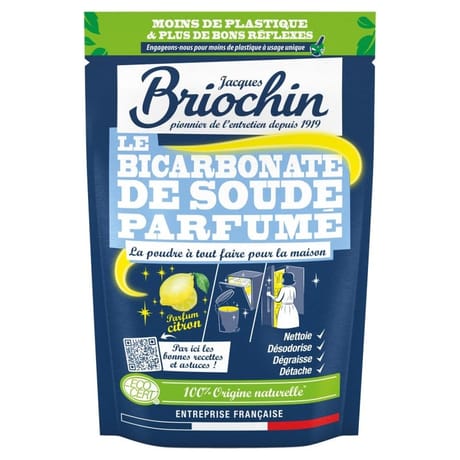 Bicarbonate de soude parfumé citron ecocert en sachet doypack 500g
