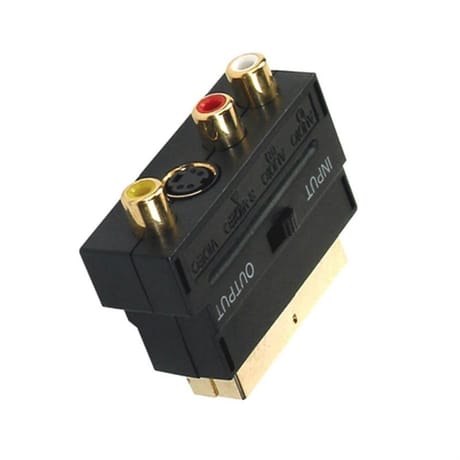 Apm adaptateur s/vhs peritel + 3 rca 402009