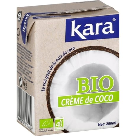 Kara crème de coco bio brique 200ml