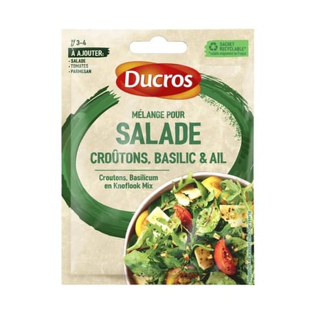 Ducros mélange pour salade croûtons basilic et ail 18g