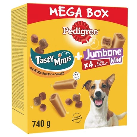 Pedigree mega box récompenses tasty bites et jumbone mini pour chien 7